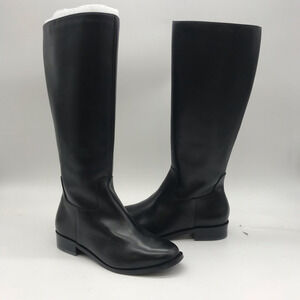 Walking Cradles Womens Meadow Boots Black Block Heels Side Zipper 6.5 New